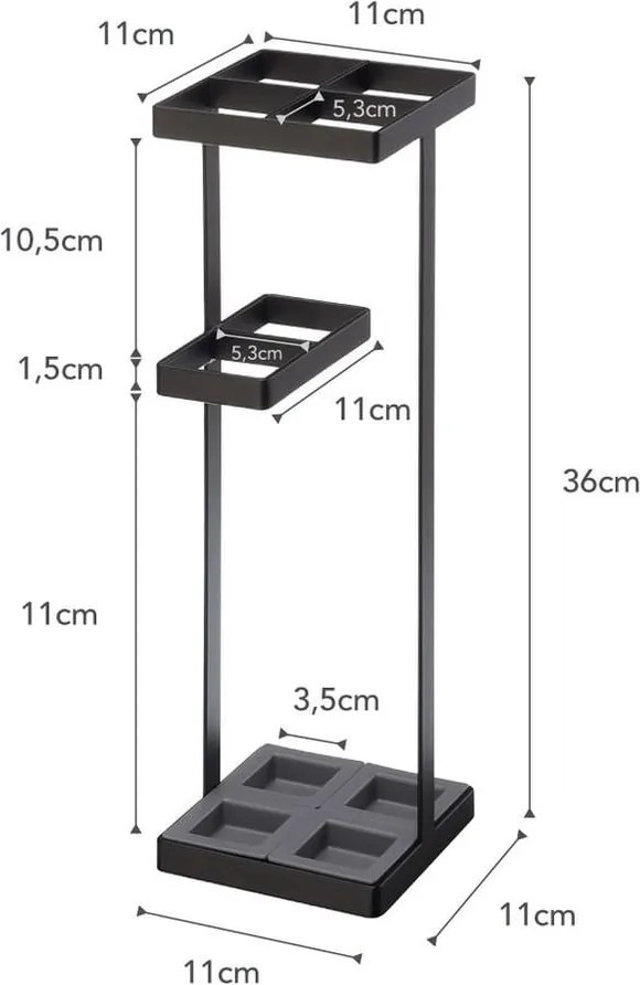 Portaombrelli nero Tower - YAMAZAKI