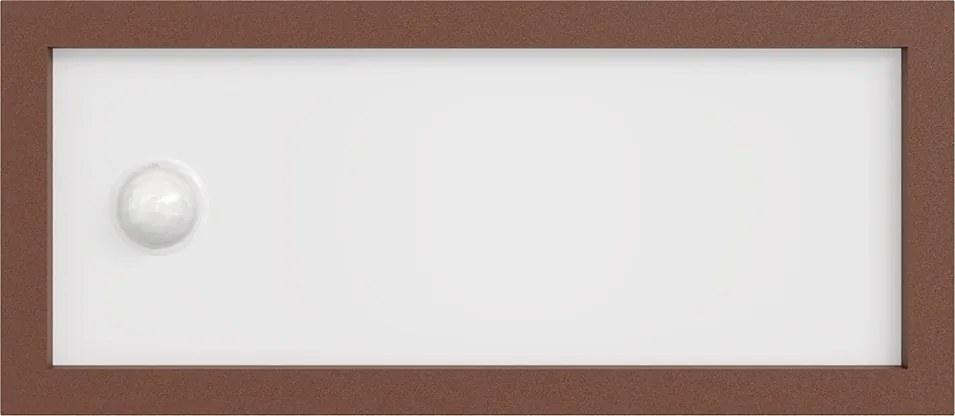 Applique con Sensore Movimento E27 IP65 FLUTE per esterno - Corten