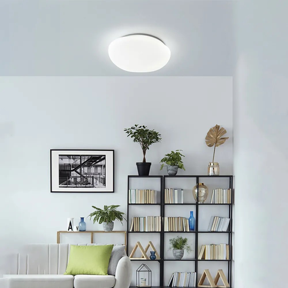 Plafoniera Moderna Nova Bianco Led Grande