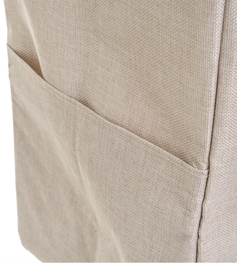 Ceste per il bucato in set grigie/beige in tessuto 2 pz – Casa Selección