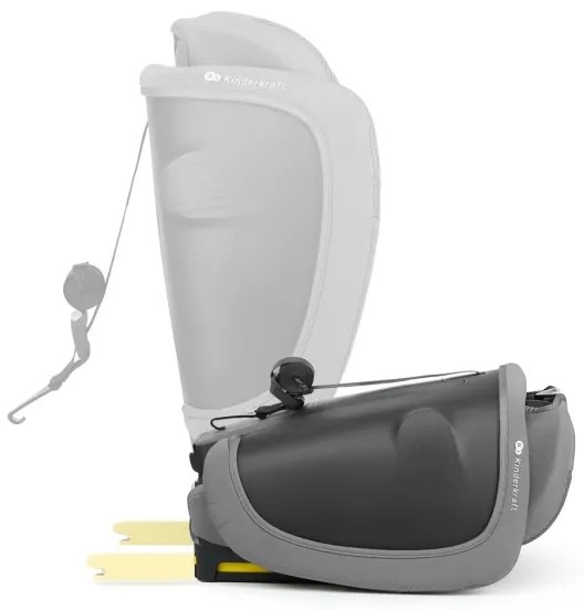 KINDERKRAFT - Seggiolino auto FIX2GO i-Size 76-150 cm grigio