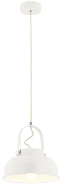 Argon 8284 - Lampadario a sospensione con filo DAKOTA 1xE27/15W/230V bianco