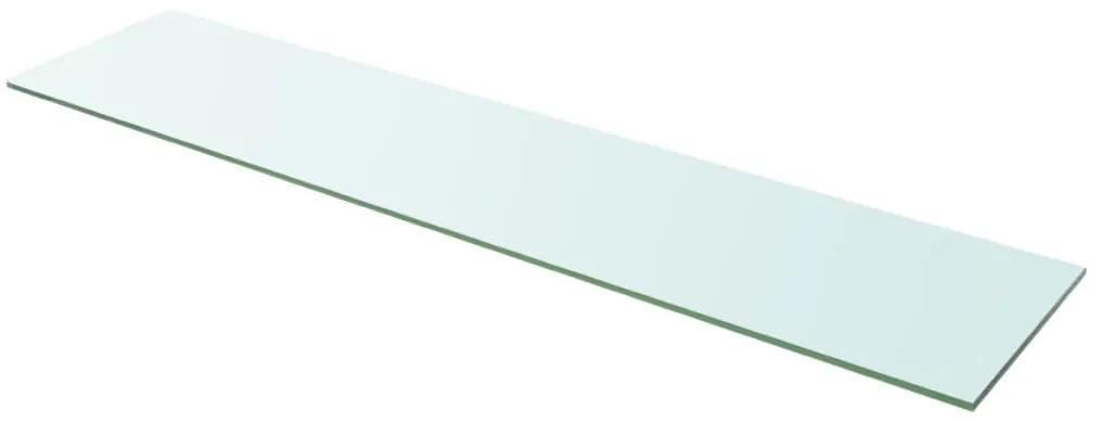 Mensola in vetro trasparente 110x25 cm