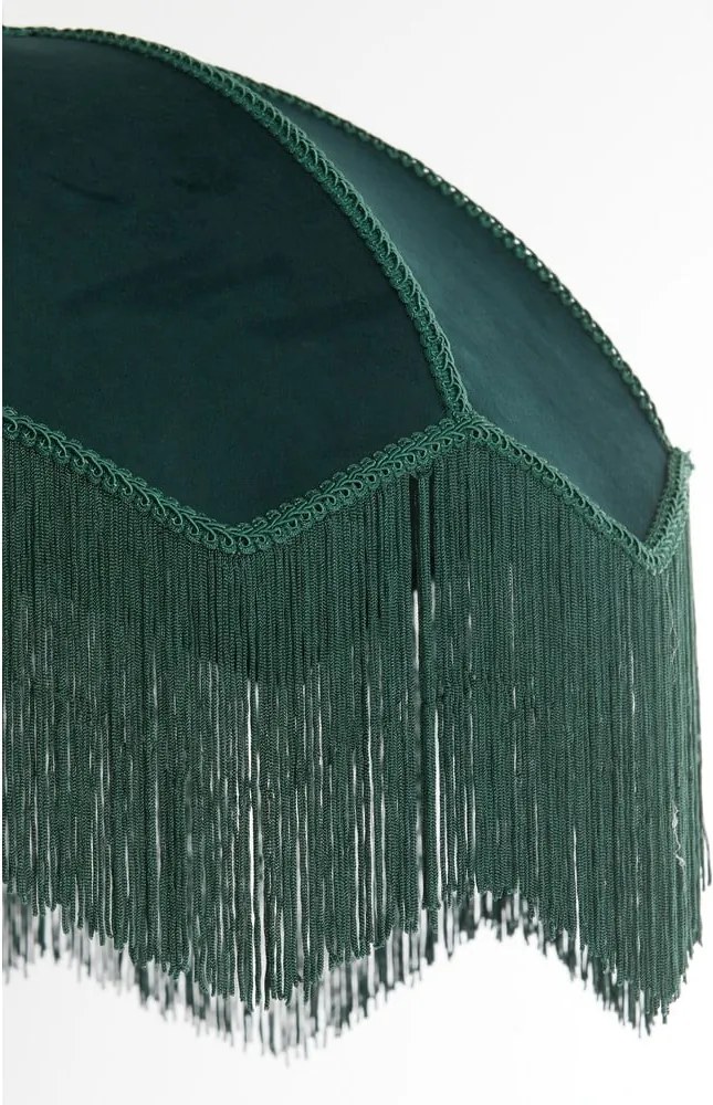 Lampadario in colore petrolio con paralume in tessuto ø 50 cm Malacia - Light &amp; Living