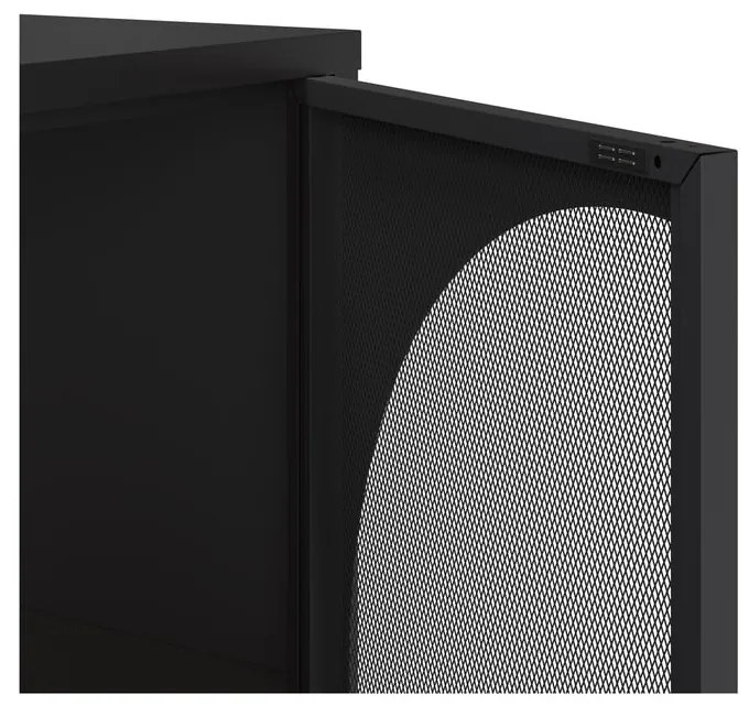 Cassettiera nera 160x90 cm Tayra - Marckeric