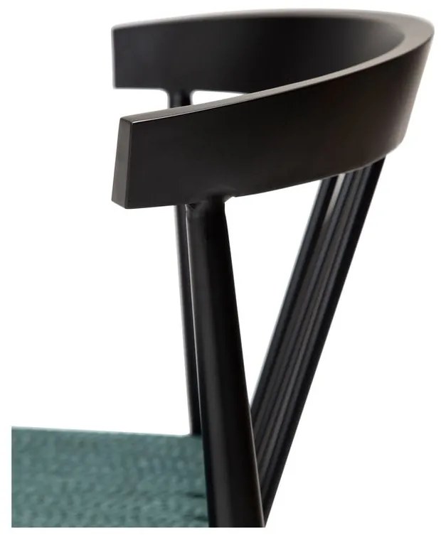 Sedia da pranzo nero-turchese Sava - DAN-FORM Denmark