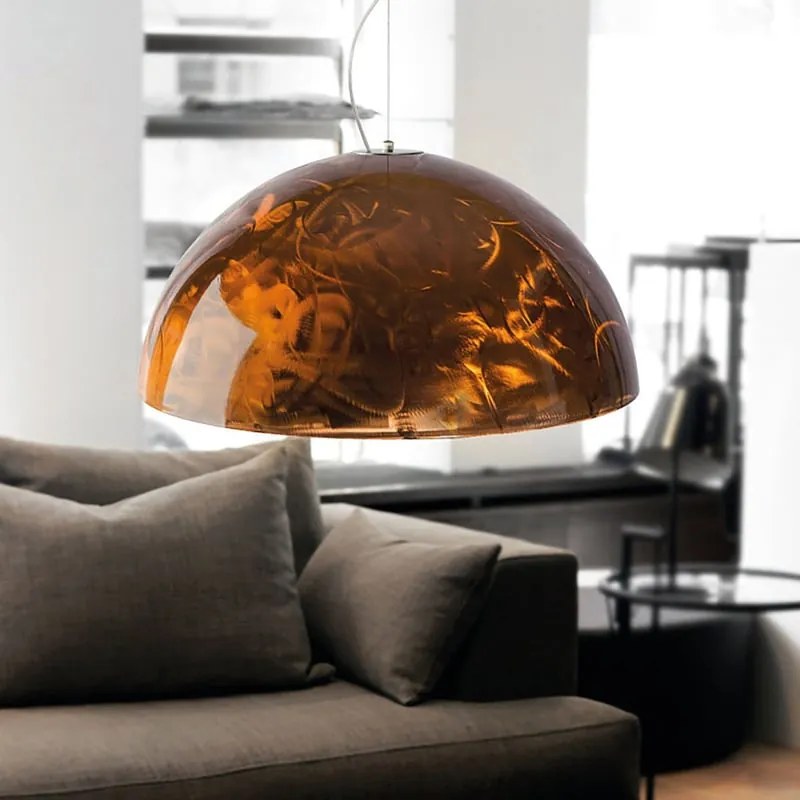 Lampadario Glamour Cassis multicolore paralume multicolore E27 Ø60cm LUMICOM