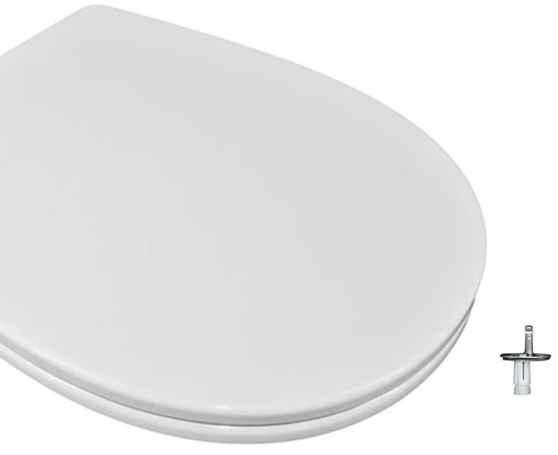 Copriwater GRACE a d dedicato per serie sanitari con chiusura rallentata sganciabile in urea bianco