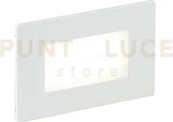 Segnapassi a incasso led bolt bianco e nikel 3w 200lm 4000k ip65 10...