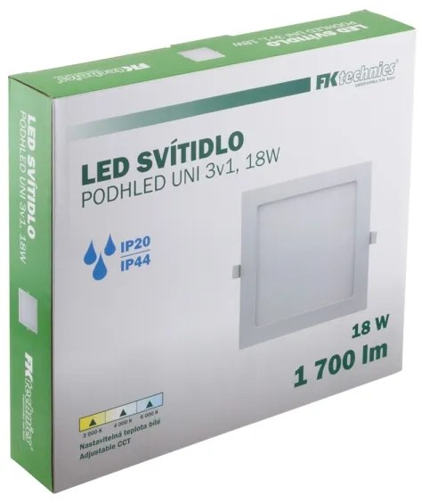 Lampada LED da incasso per bagni LED/18W/230V 3000/4000/6000K IP44
