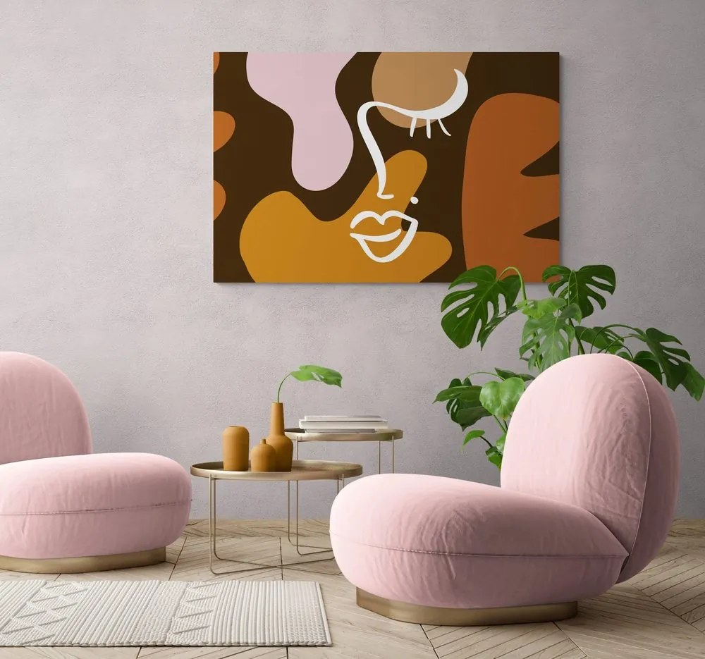 Quadro su tela – Tratti di donna in stile moda