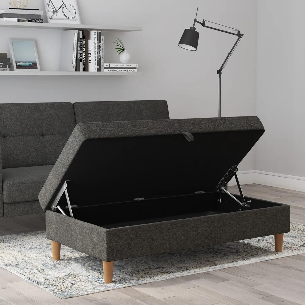 Poggiapiedi grigio scuro Lilly - Støraa