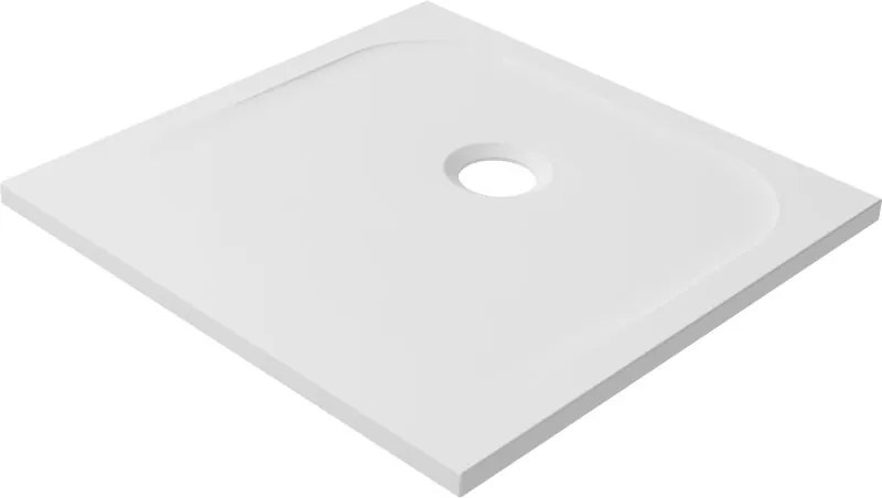 Piatto doccia SENSEA in composito minerale di resina gelificata bianco L 70 x L 70 x H 2.7 cm opaco