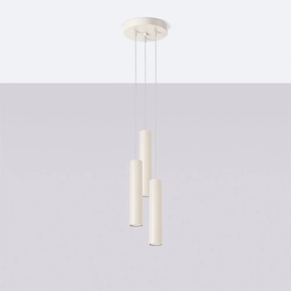 Lampadario color crema ø 19,5 cm Castro – Sollux