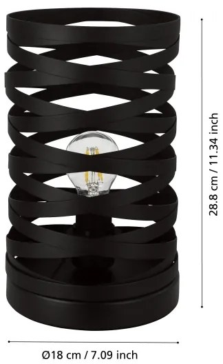 Eglo 99506 - Lampada da tavolo CREMELLA 1xE27/40W/230V