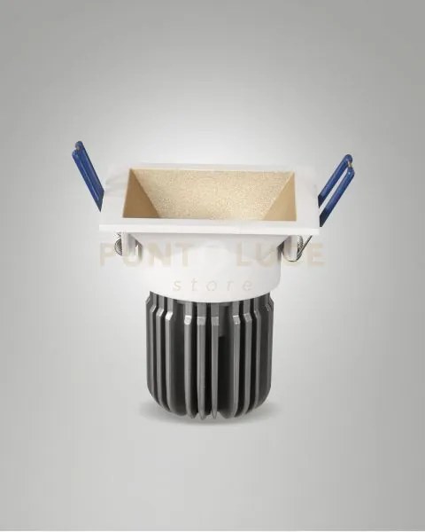 Toodle faretto incasso quadrato 11w 3000k 1250lm oro dimmerabile