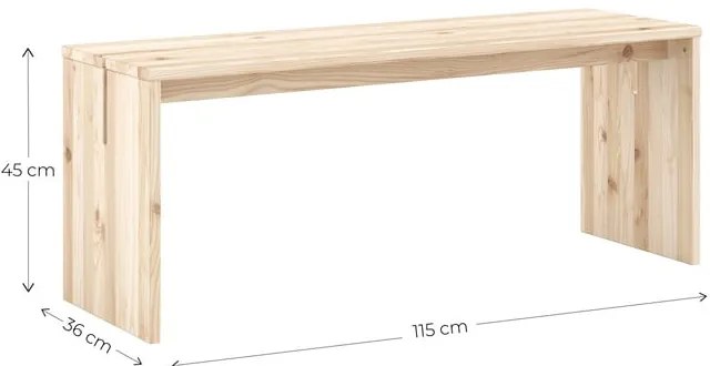 Panchina di colore naturale Join-In – Karup Design