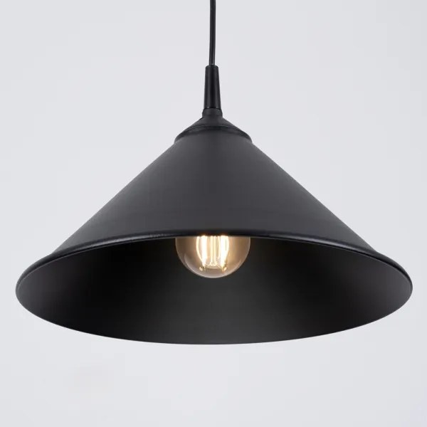 Sollux SL.1326 - Lampadario a sospensione con filo ZUMA 1xE27/15W/230V diametro 30 cm nero