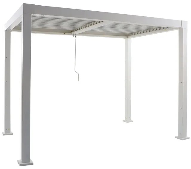 QUASI PERFETTO Pergola Clima in alluminio struttura bianco L 313 x P 198 x H 229 cm