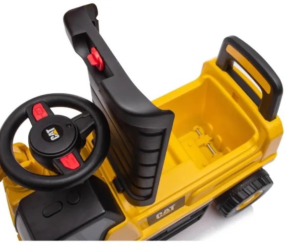 Bici a spinta scavatore CAT 2xAA giallo/nero