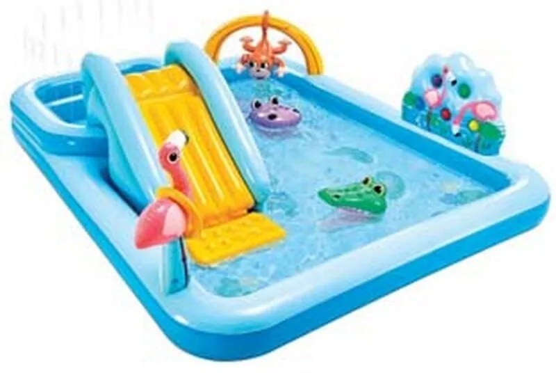 Piscina gonfiabile 'jungle adventure play center' +2 anni - CM.244X198X71H. - peso KG.7,10 (57161)