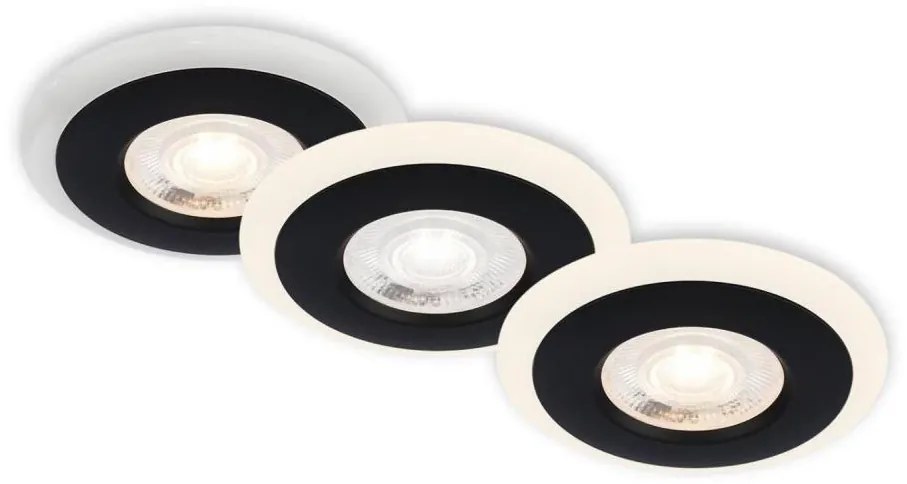 Briloner 7039-035 - SET 3x Lampada LED da incasso per bagni LED/5W/230V IP44