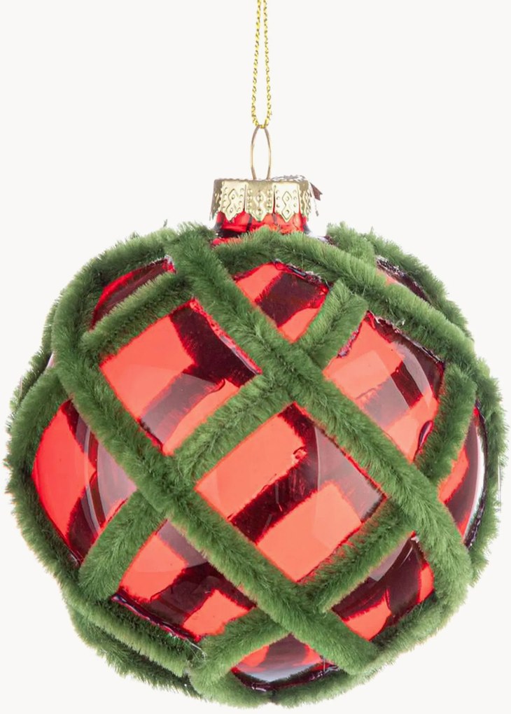 Palline di Natale in vetro Tinselly, varie misure