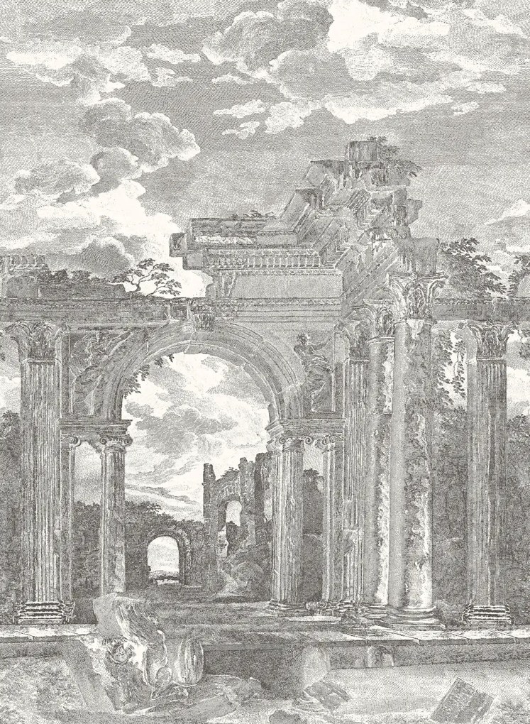 Arte International Carta da parati panoramica Rovine - Onyx