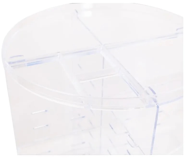 Organizer da bagno girevole in plastica trasparente per cosmetici - Hermia