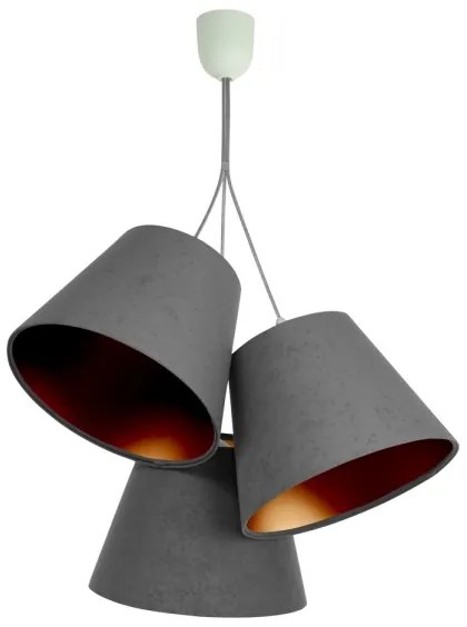 Lampadario a sospensione AMBROSIA 3xE27/60W/230V