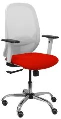 Sedia da Ufficio PC 354CRRP Bianco Rosso