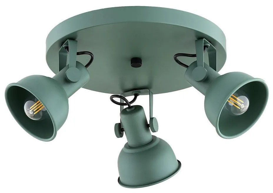 Argon 6265 - Faretto LENORA 3xE14/7W/230V verde