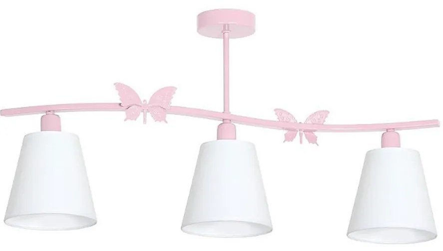 Lampadario per bambini FARFALLINA 3XE14/60W/230V