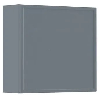 Pensile bagno Pixel laccato opaco grigio pastello, 1 anta apertura da sinistra P 17 x L 40 x H 40 cm