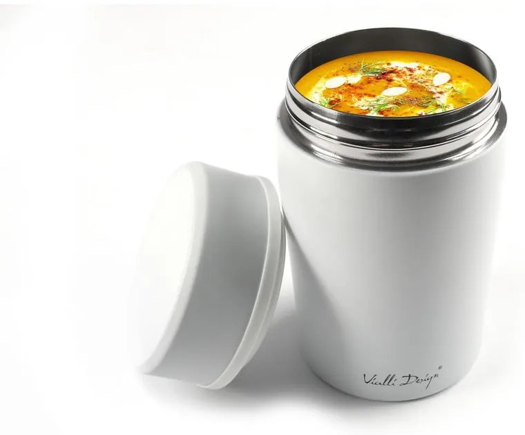 Termos da viaggio bianco per il pranzo Fuori, 500 ml - Vialli Design