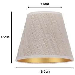 Duolla - Paralume per lampada da tavolo SOFIA XS E14 diametro 18,5 cm beige