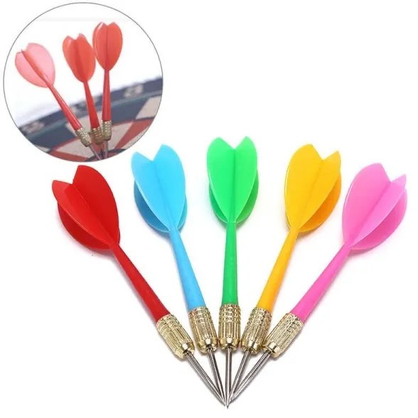 Trade Shop - Set 6 Freccette Frecce Dardi Di Ricambio Per Gioco Tiro Al Bersaglio A Segno