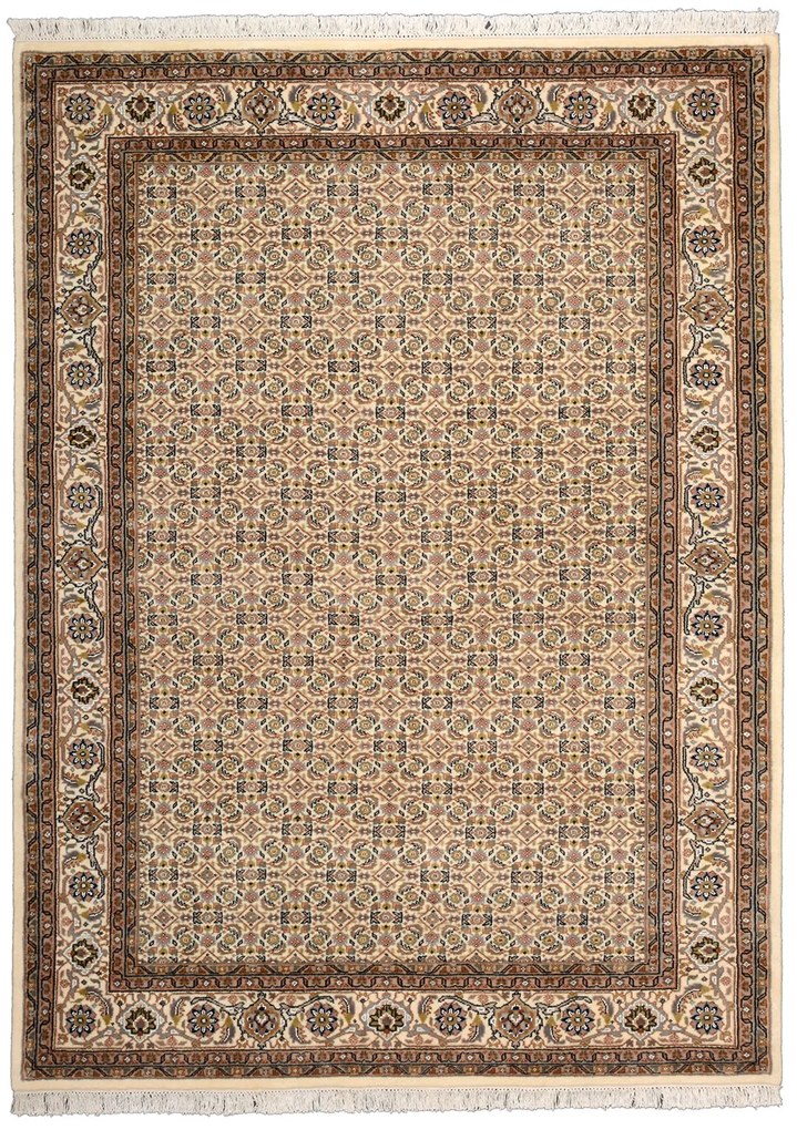 Tabriz Tappeto 230 x 170 Beige (Indian) Annodato A Mano