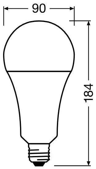 Lampadina LED STAR E27/24,9W/230V 2700K - Osram