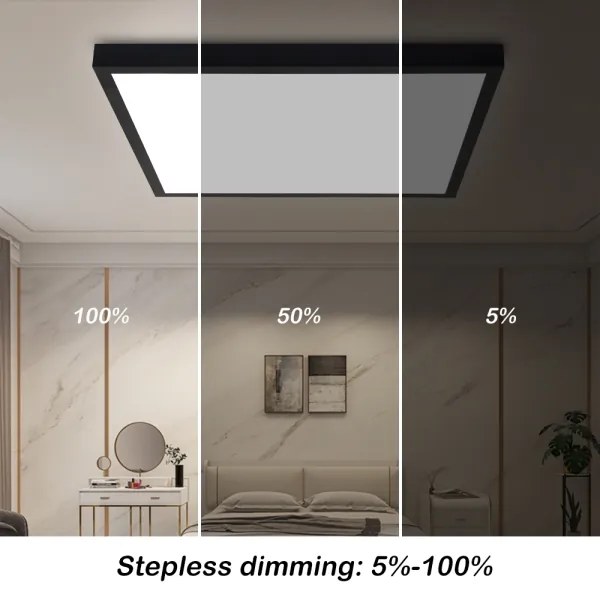 Brilagi-LED Lampada da Bagno Dimmerabile FRAME SMART LED/50W/230V IP44 Nera + Telecomando