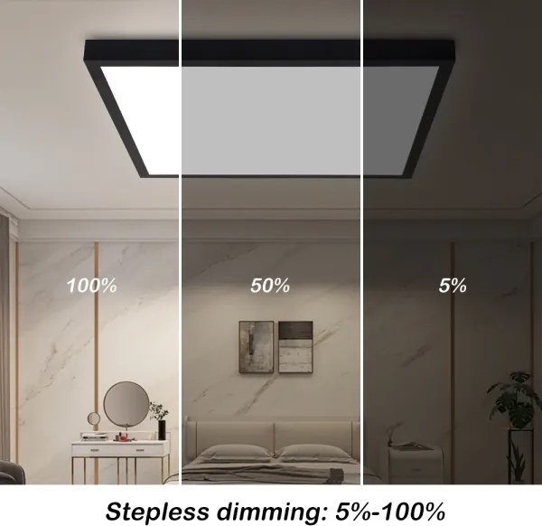 Brilagi-LED Lampada da bagno dimmerabile FRAME SMART LED/50W/230V IP44 nero + telecomando