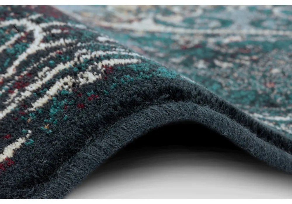 Tappeto in lana color petrolio 133x180 cm Ann - Agnella
