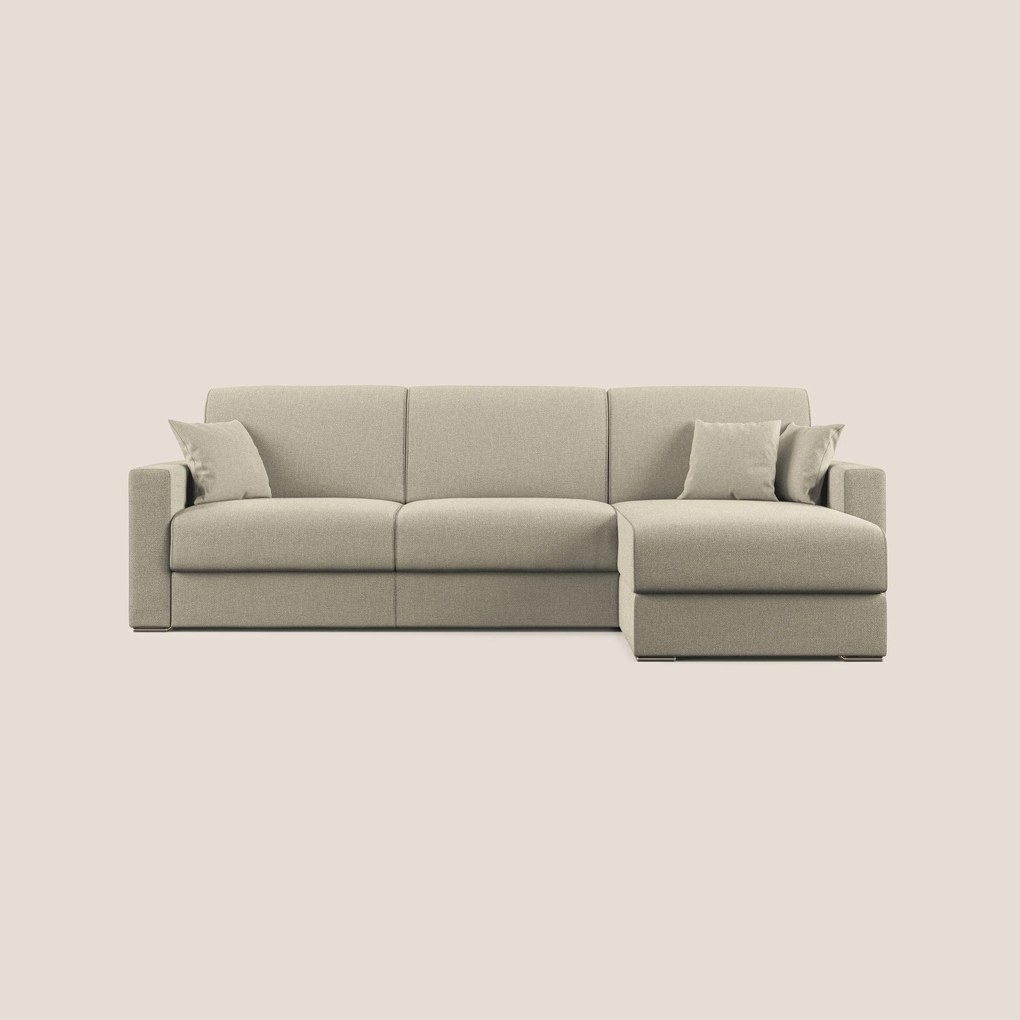 Best Divano letto angolare con penisola in tessuto smacchiabile QuickClean T08