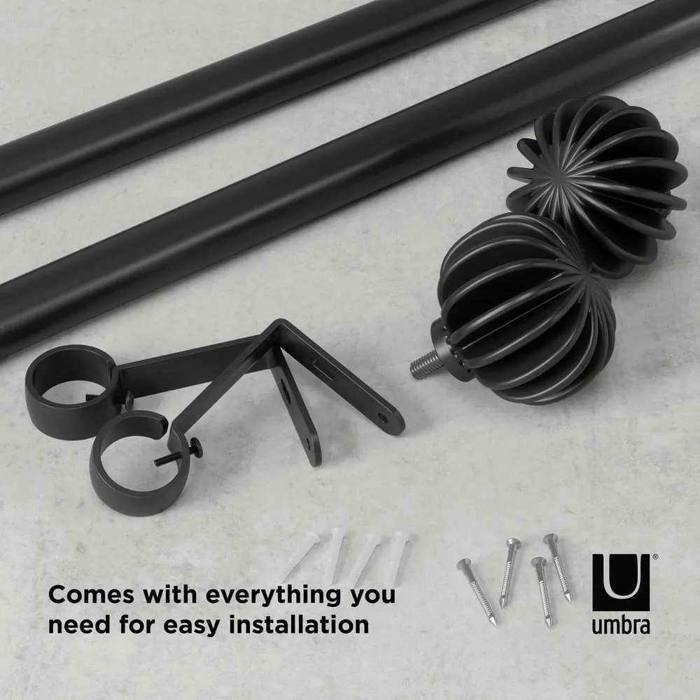 Mantovana estensibile in acciaio 107 - 305 cm Finn - Umbra