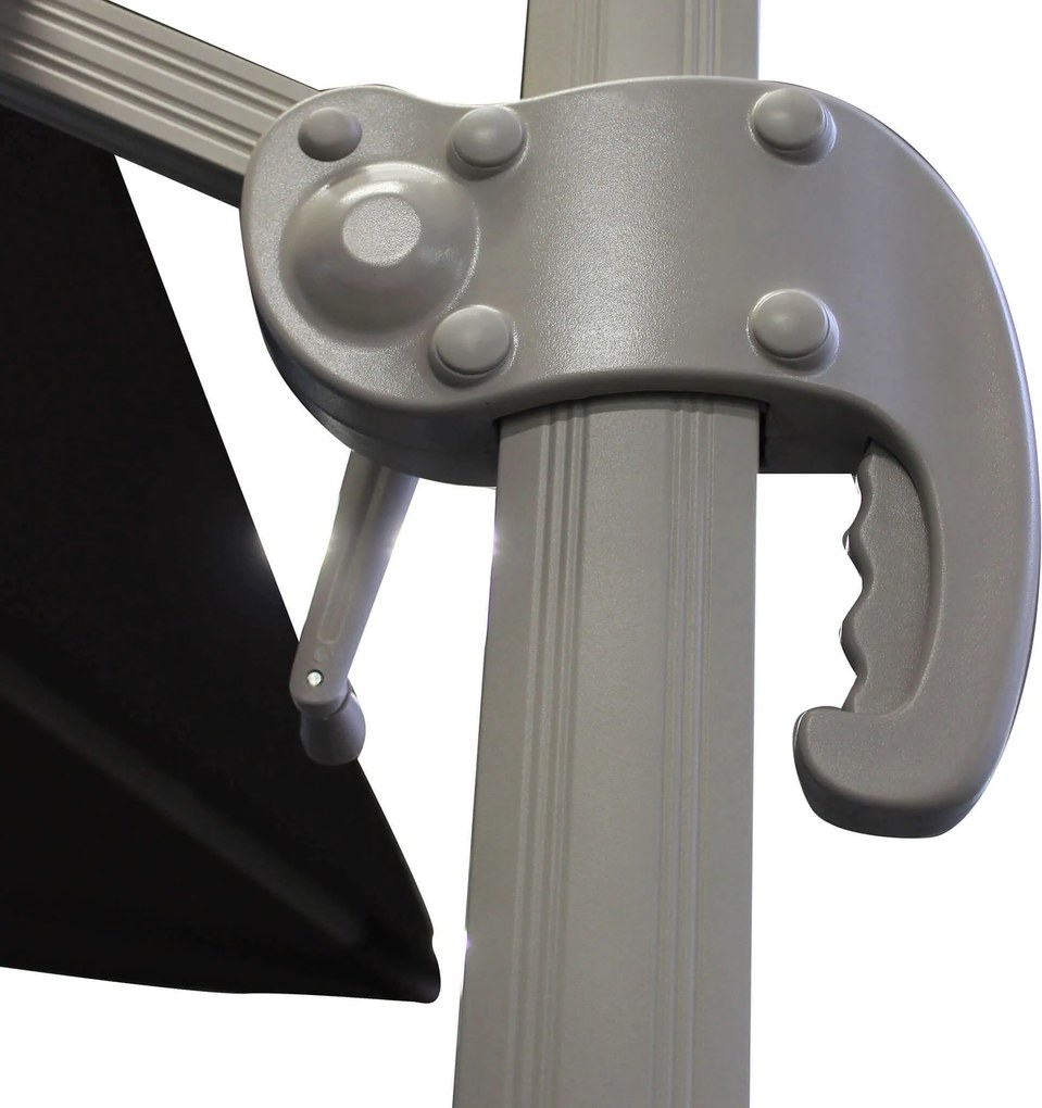 BACTRUS - ombrellone da giardino decentrato 3 x 3 m