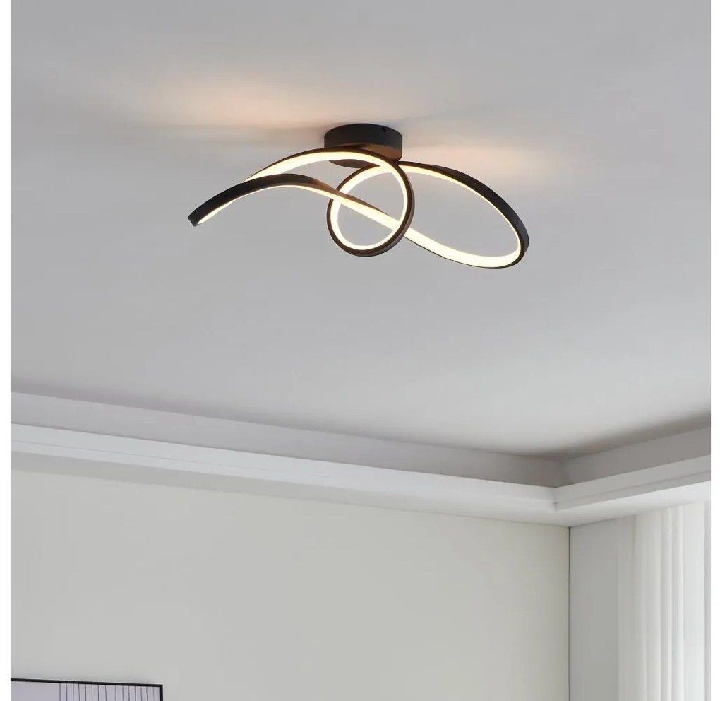 Eglo 901158-Plafoniera dimmerabile RGBW CALAROSSA-Z LED/22W/230V nero