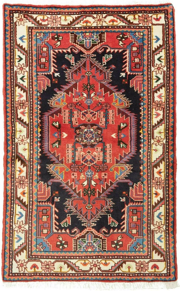 Hamedan Tappeto 80 x 130 (Iran) Annodato A Mano