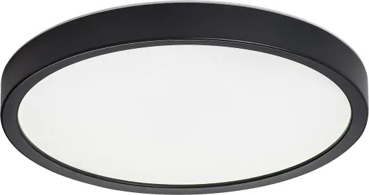 Rabalux 75081 - Plafoniera LED per bagno MAUREC 18W/230V Ø 29 cm IP44 nero