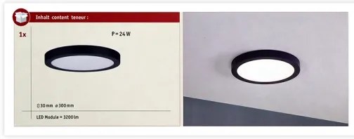 Paulmann 70986  - LED/22W Plafoniera ABIA 230V blu scuro