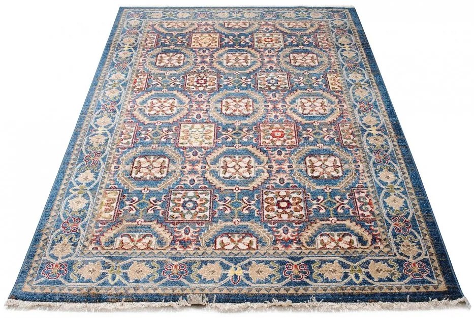 Tappeto orientale blu in stile marocchino Šírka: 160 cm | Dĺžka: 225 cm